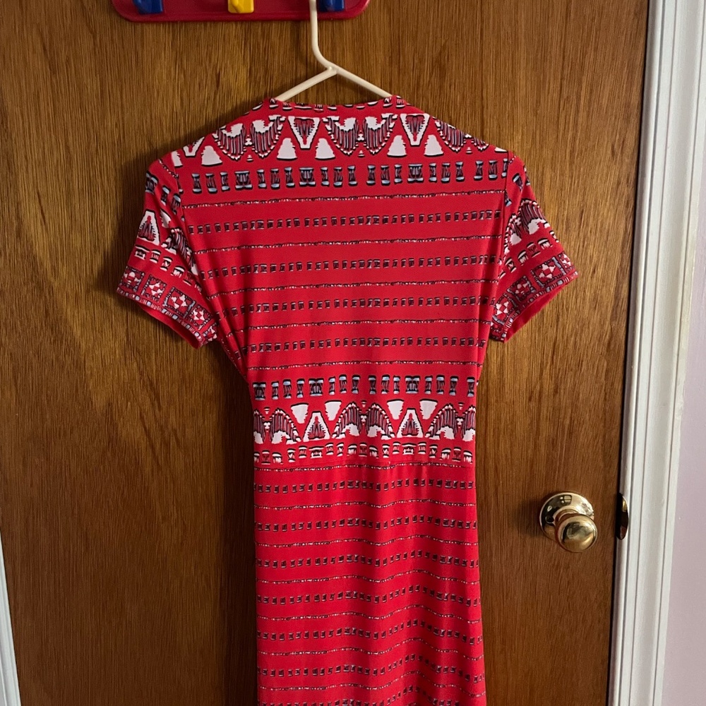 BCBGMaxazria red wrap dress - Picture 5 of 8